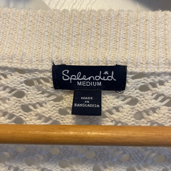 Splendid Brenda Knit V-Neck Long Sleeve Button Front Cardigan size Medium - Picture 5 of 8